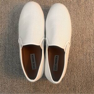 Steve Madden Women’s White Slip-On Platform Sneakers